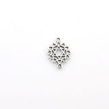 25PCS Hexagram Connector Charms,Antique Silver Tone Double Sided-RS988