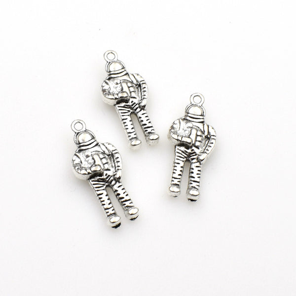 8PCS Astronaut Charms,Antique Silver Tone 3D-RS1244