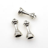 International Chess Charms,Antique Silver Tone 3D, 6 Styles Available-RS431