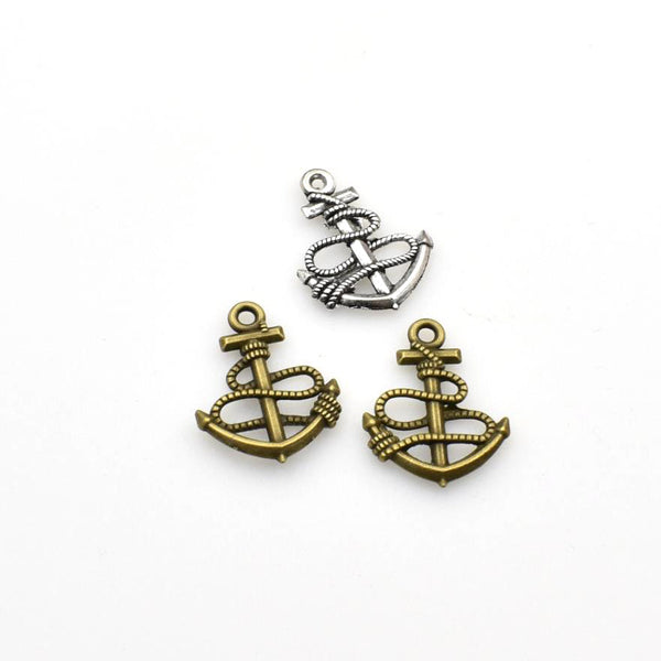 20PCS Anchor Charms,2 Colors Available-RS468