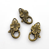 6PCS Flower Lobster Clasp,2 Colors Available-GS009