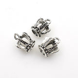 10PCS Crown Charms,4 Colors Available 3D-RS148