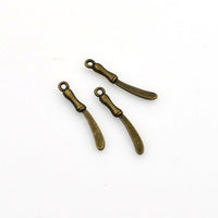 Wholesale 40PCS Small Knife Charms,Antique Bronze Tone-RS717