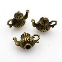 15PCS Teapot Charms,2 Colors Available,3D-RS1072