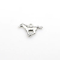 20PCS Horse Charms,Antique Silver Tone-RS393