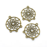 15PCS Circular Mesh Connector Charms,3 Colors Available-RS790