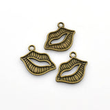 20PCS Lips Charms,2 Colors Available-RS194