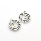 20PCS Clock Charms,2 Colors Available Double Sided-RS302