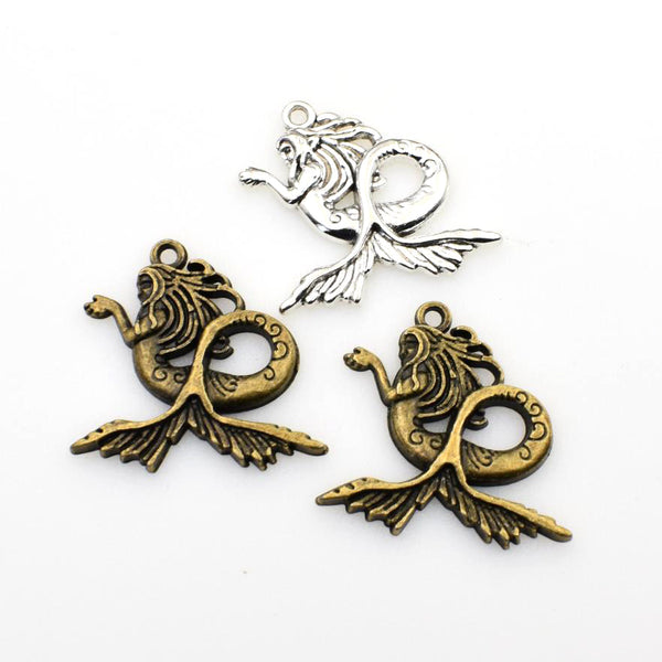 10PCS Mermaid Charms 2 Colors Available-RS462