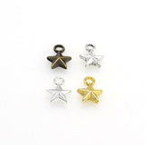 40 Little Star Charms 3D Pendants 4 Colors Available-RS529