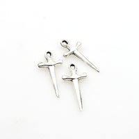 50PCS Little Sword Charms,2 Colors Available-RS684