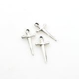 50PCS Little Sword Charms,2 Colors Available-RS684