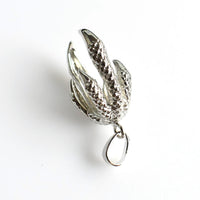 1PCS Eagle Hand Cage Pendant,Antique Silver Tone-TS207