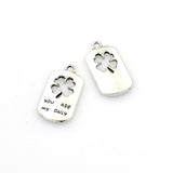 15PCS Clover Tag Charms,2 Colors Available-RS833