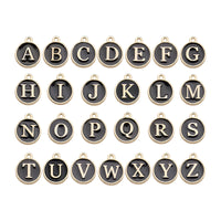 A set of letters,Double Sided Enamel Charms,8 Colors Available-RS1213