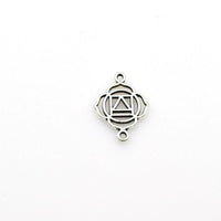 25PCS Geometry Connector Charms,Antique Silver Tone Double Sided-RS1089