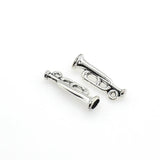 25PCS Trumpet Charms,Antique Silver Tone 3D-RS559