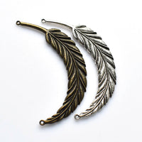 2PCS Large Feather Charms,2 Colors Available-RS028