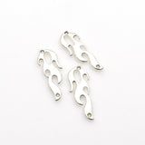 20PCS Little Fire Charms,Antique Silver Tone Double Sided-RS1266