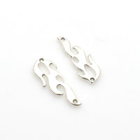 20PCS Little Fire Charms,Antique Silver Tone Double Sided-RS1266