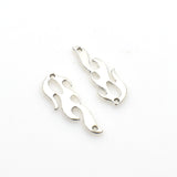 20PCS Little Fire Charms,Antique Silver Tone Double Sided-RS1266