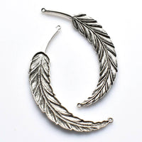 2PCS Large Feather Charms,2 Colors Available-RS028