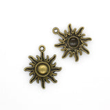 10PCS Sun Charms,3 Colors Available-RS497