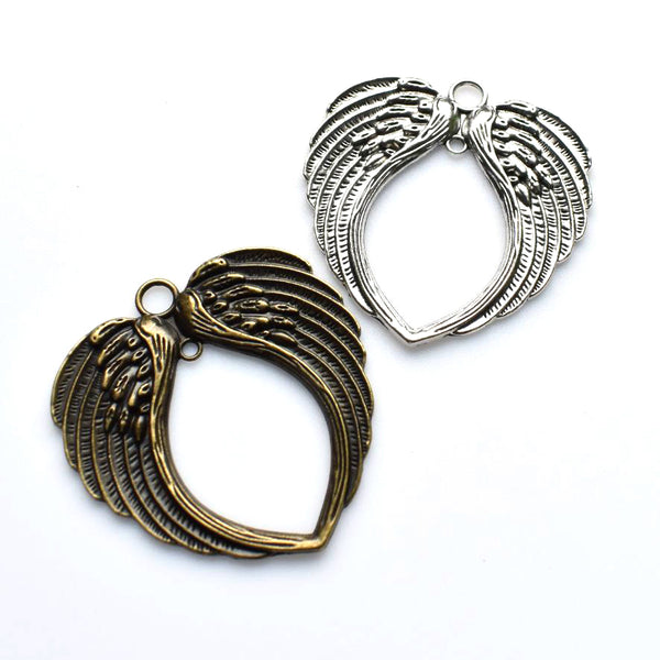 2PCS Big Love Wing Charms,2 Colors Available-RS215