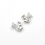 10PCS Squirrel Charms,2 Colors Available Double Sided-RS561