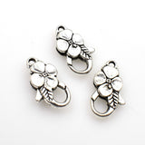 6PCS Flower Lobster Clasp,2 Colors Available-GS009