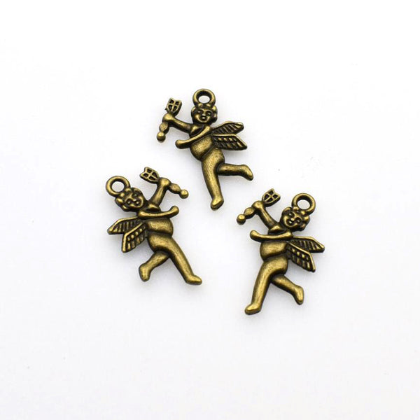 20PCS Torch Angel Charms,Antique Bronze Tone-RS456