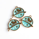 5PCS Enamel Cat Charms 3 Colors Available-RS1024