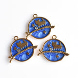 5PCS Enamel Cat Charms 3 Colors Available-RS1024