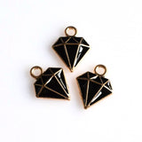 10PCS Enamel Diamond Charms 2 Colors Available-RS1076