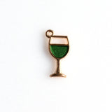 10PCS Enamel Wine Glasses Charms 3 Colors Available-RS1082