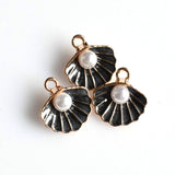 10PCS Shell Pearl Charms,5 Colors Available-RS1220