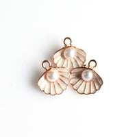 10PCS Shell Pearl Charms,5 Colors Available-RS1220