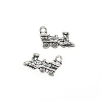 15PCS Train Head Charms,Locomotive Pendant,2 Colors Available-RS232