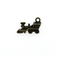 15PCS Train Head Charms,Locomotive Pendant,2 Colors Available-RS232