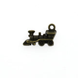 15PCS Train Head Charms,Locomotive Pendant,2 Colors Available-RS232