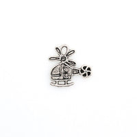 25PCS Helicopter Charms,Antique Silver Tone-RS285