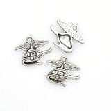 30PCS Airplane Charms,Antique Silver Tone-RS549