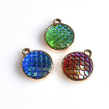 8PCS Beautiful Mermaid Scales Charms 3 Colors Available-RS907