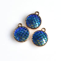 8PCS Beautiful Mermaid Scales Charms 3 Colors Available-RS907