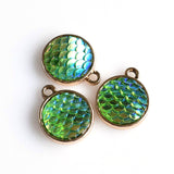 8PCS Beautiful Mermaid Scales Charms 3 Colors Available-RS907