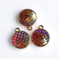 8PCS Beautiful Mermaid Scales Charms 3 Colors Available-RS907