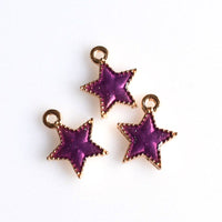 10PCS Enamel Star Charms 5 Colors Available-RS963