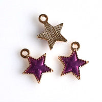 10PCS Enamel Star Charms 5 Colors Available-RS963