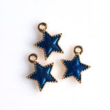 10PCS Enamel Star Charms 5 Colors Available-RS963