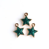 10PCS Enamel Star Charms 5 Colors Available-RS963